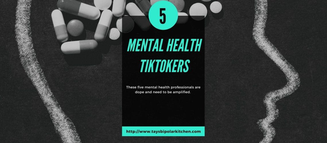 Mental Health Wellness TikTokers Black background banner
